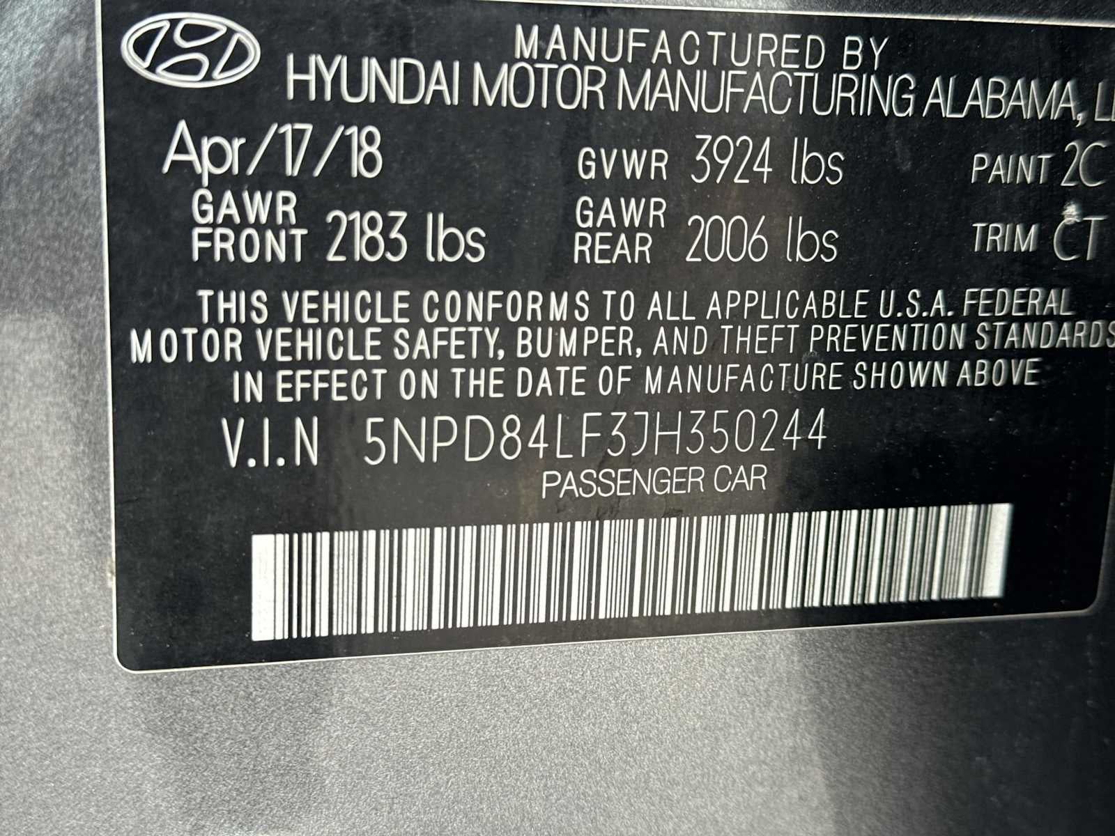 2018 Hyundai Elantra Value Edition