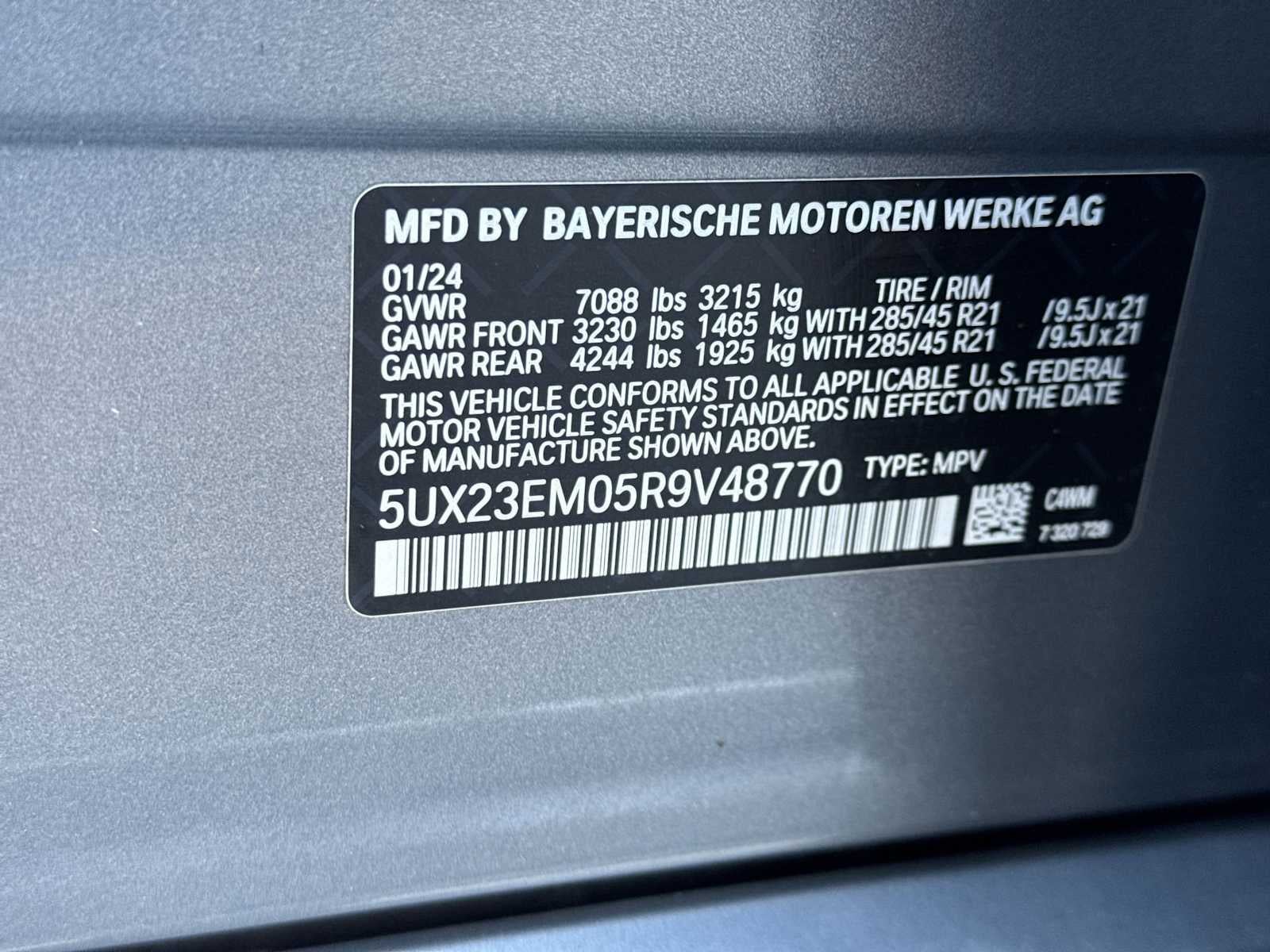 2024 BMW X7 xDrive40i