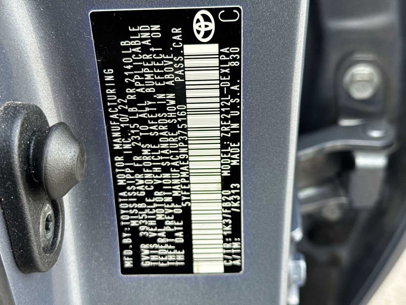 2022 Toyota Corolla LE