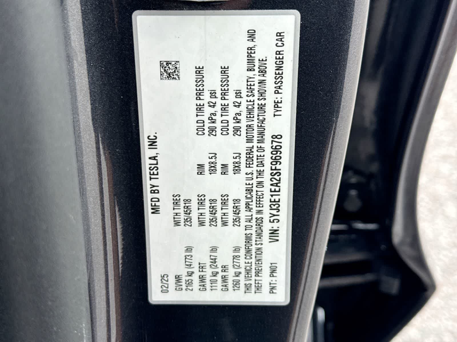 2025 Tesla Model 3 Base