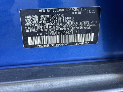 2023 Subaru WRX Premium