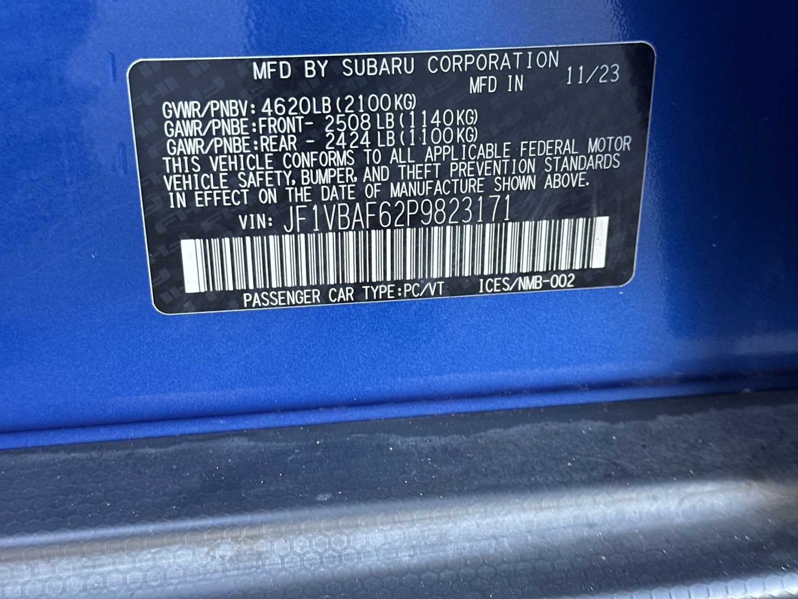 2023 Subaru WRX Premium