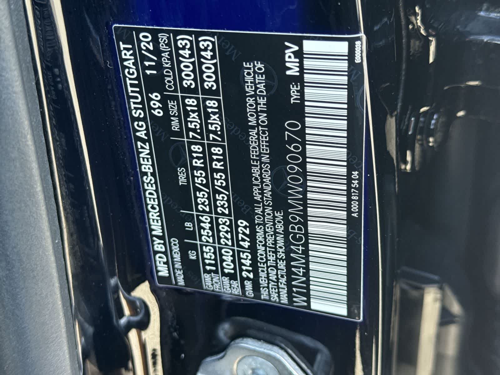 2021 Mercedes-Benz GLB 250 GLB 250