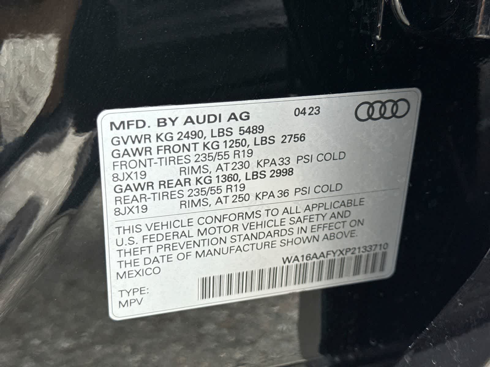 2023 Audi Q5 Sportback S line Prestige