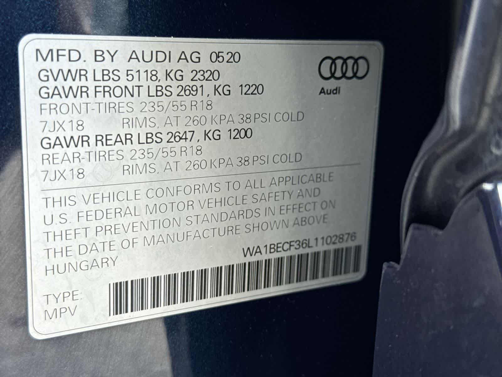 2020 Audi Q3 Premium Plus