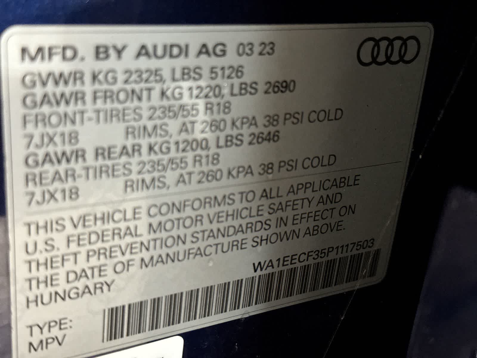 2023 Audi Q3 S line Premium Plus