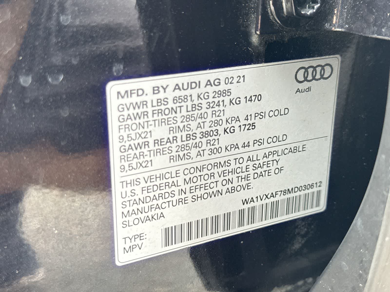 2021 Audi Q7 Prestige