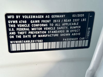 2020 Volkswagen Arteon SEL R-Line