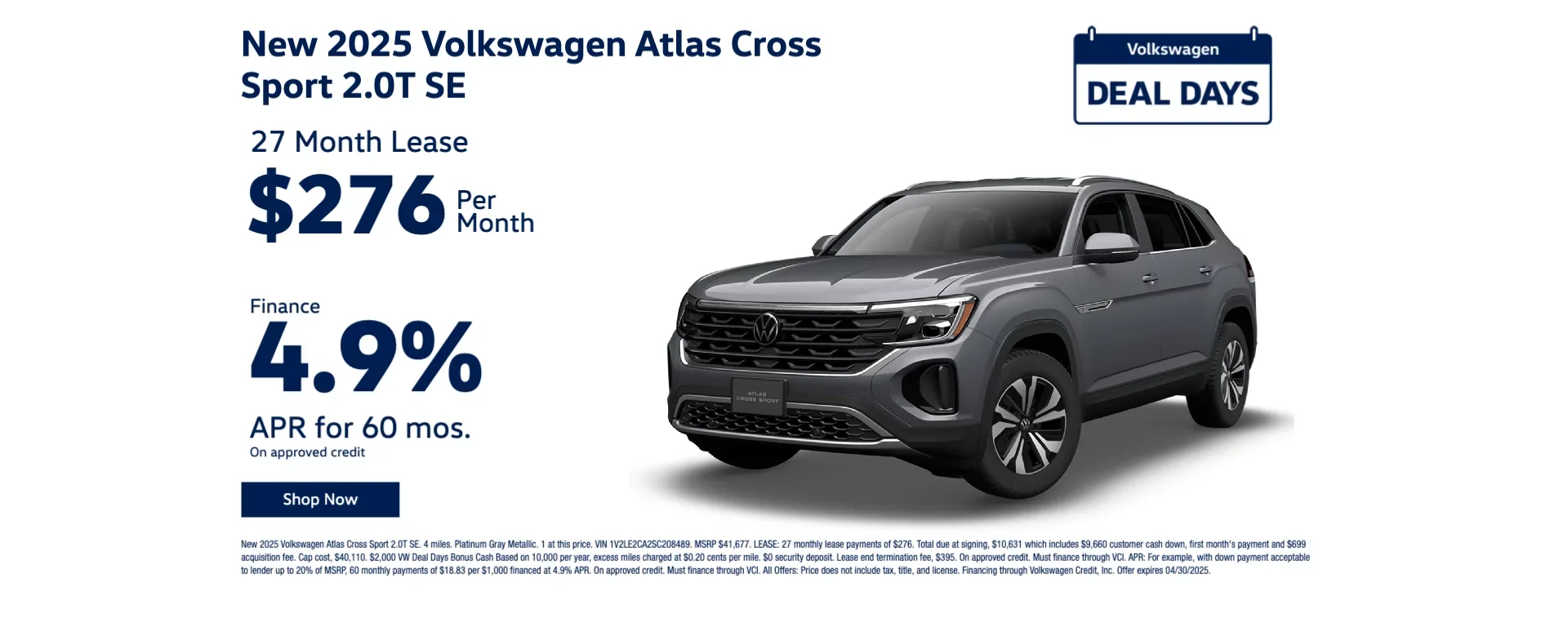 2026 Volkswagen Atlas Cross in New Port Richey FL